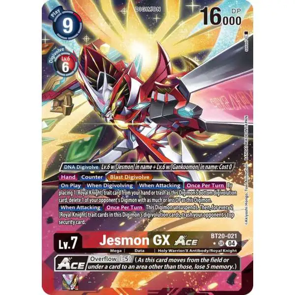 Digimon Trading Card Game Release Special Booster 2.5 Super Rare Jesmon GX ACE BT20-021 [Alternate Art]