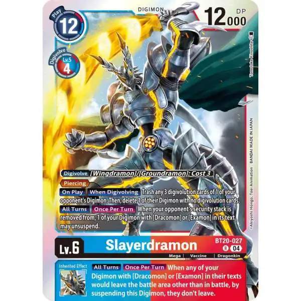 Digimon Trading Card Game Release Special Booster 2.5 Rare Slayerdramon BT20-027