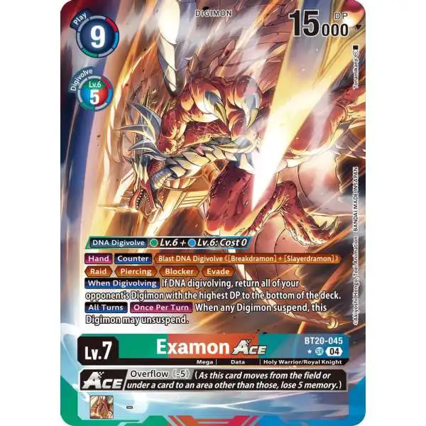 Digimon Trading Card Game Release Special Booster 2.5 Super Rare Examon ACE BT20-045 [Alternate Art]