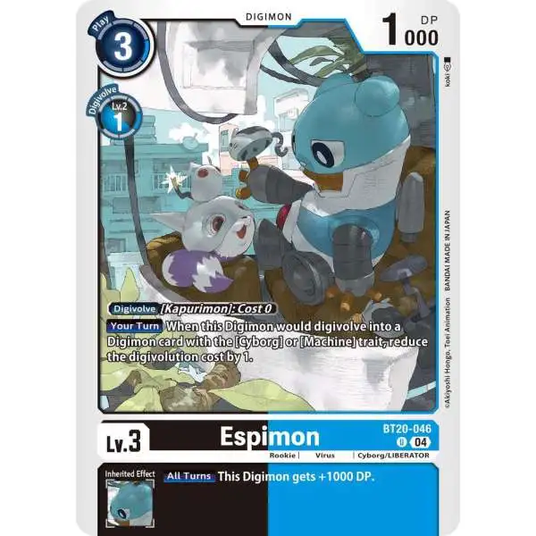 Digimon Trading Card Game Release Special Booster 2.5 Uncommon Espimon BT20-046