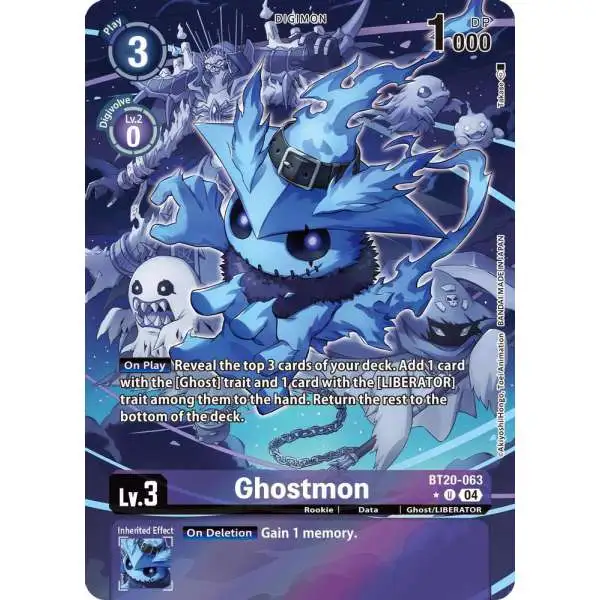 Digimon Trading Card Game Release Special Booster 2.5 Uncommon Ghostmon BT20-063 [Alternate Art]