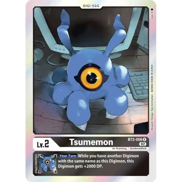 Digimon Trading Card Game Resurgence Booster Rare Tsumemon BT2-006 [Reprint]