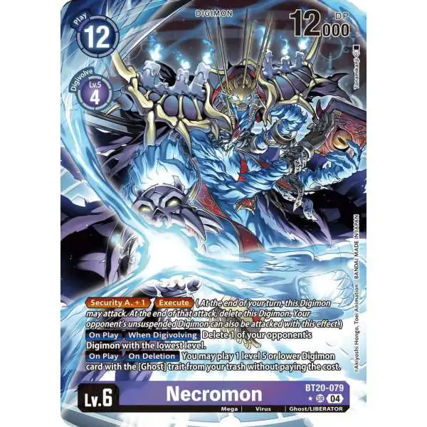 Digimon Trading Card Game Release Special Booster 2.5 Super Rare Necromon BT20-079 [Alternate Art]