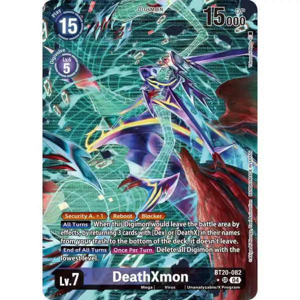 Digimon Trading Card Game Release Special Booster 2.5 Super Rare DeathXmon BT20-082 [Alternate Art]