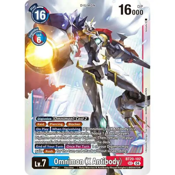 Digimon Trading Card Game Release Special Booster 2.5 Secret Rare Omnimon (X Antibody) BT20-102