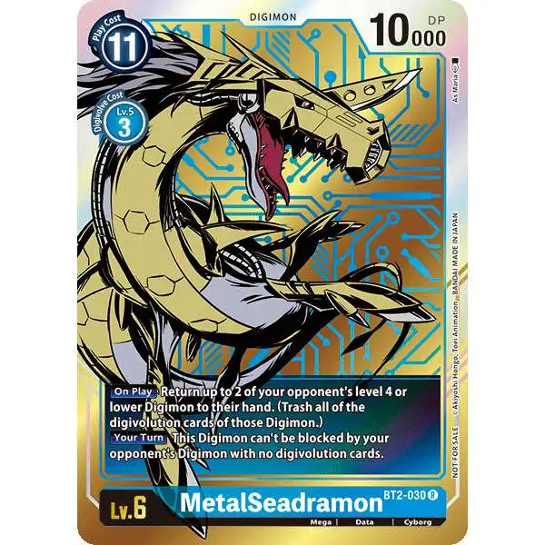 Digimon Trading Card Game Release Special Booster Rare MetalSeadramon BT2-030 [Alternative Art]