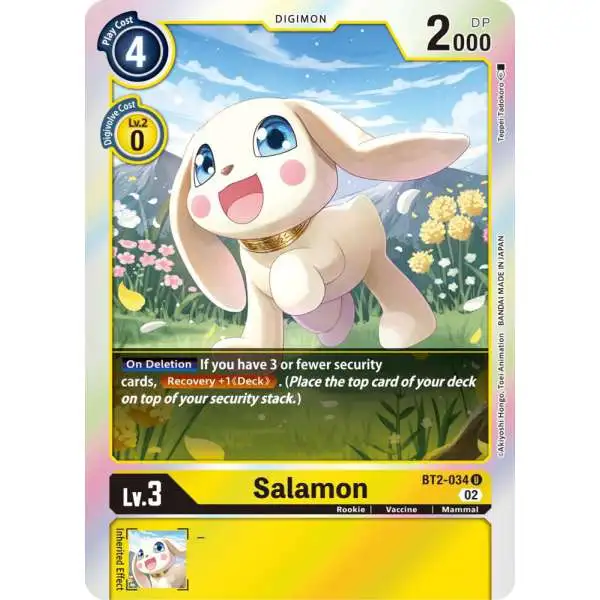 Digimon Trading Card Game Resurgence Booster Uncommon Salamon BT2-034 [Reprint]