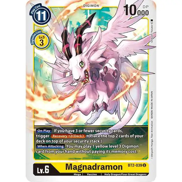 Digimon Trading Card Game Release Special Booster Uncommon Magnadramon BT2-039