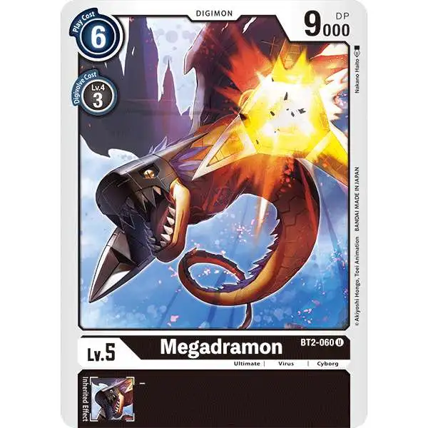 Digimon Trading Card Game Release Special Booster Uncommon Megadramon BT2-060