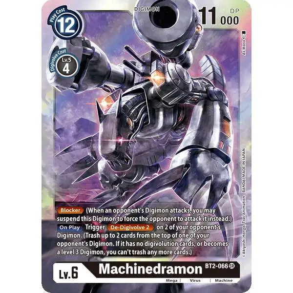 Digimon Trading Card Game Release Special Booster Super Rare Machinedramon BT2-066