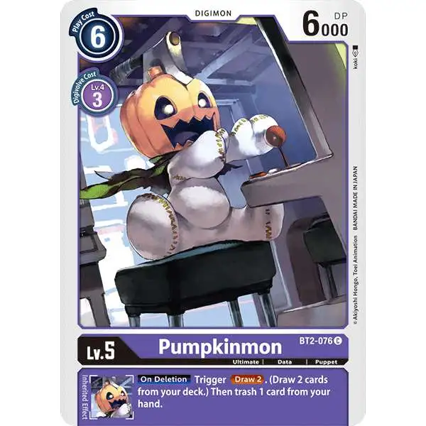 Digimon Trading Card Game Release Special Booster Common Pumpkinmon BT2-076