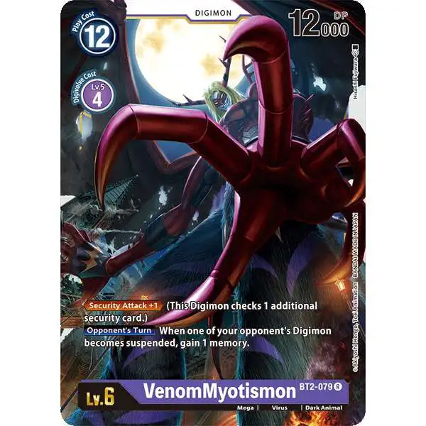 Digimon Trading Card Game Release Special Booster Rare VenomMyotismon BT2-079