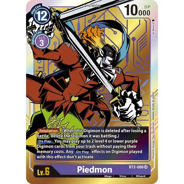Digimon Trading Card Game Release Special Booster Super Rare Piedmon BT2-080 [Alternative Art]