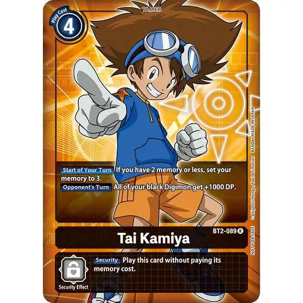 Digimon Trading Card Game Release Special Booster Rare Tai Kamiya BT2-089 [Alternative Art]