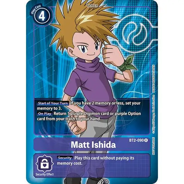 Digimon Trading Card Game Release Special Booster Rare Matt Ishida BT2-090 [Alternative Art]