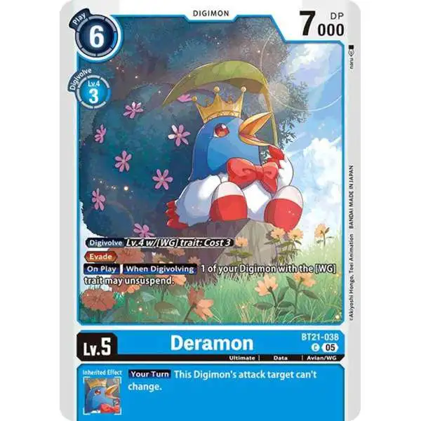 Digimon Trading Card Game World Convergence Common Deramon BT21-038