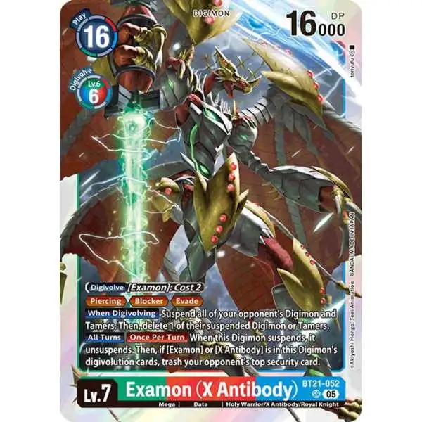 Digimon Trading Card Game World Convergence Super Rare Examon (X Antibody) BT21-052