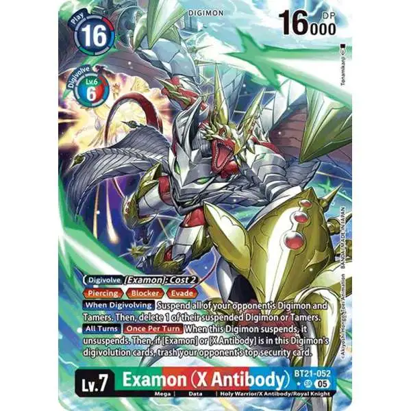Digimon Trading Card Game World Convergence Super Rare Examon (X Antibody) BT21-052 [Alternate Art]