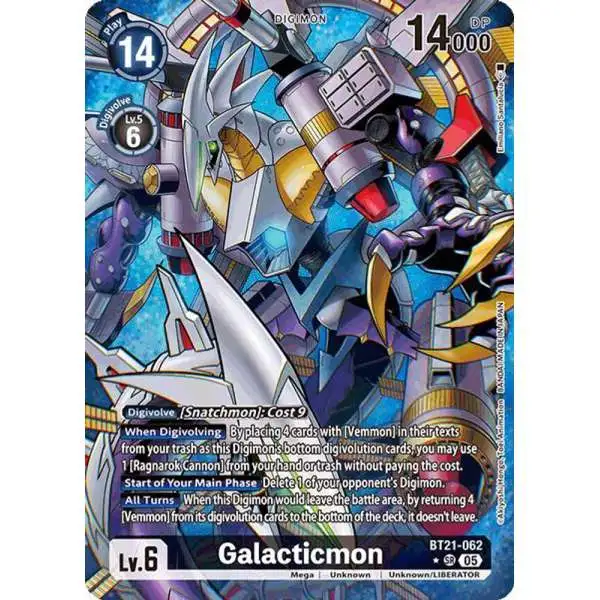 Digimon Trading Card Game World Convergence Super Rare Galacticmon BT21-062 [Alternate Art]
