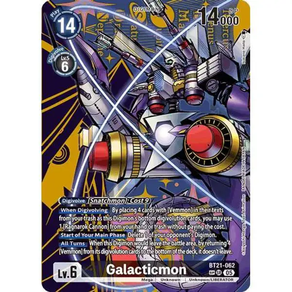 Digimon Trading Card Game World Convergence Special Rare Galacticmon BT21-062 [SP]