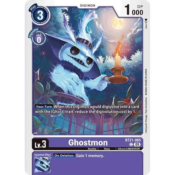 Digimon Trading Card Game World Convergence Common Ghostmon BT21-065