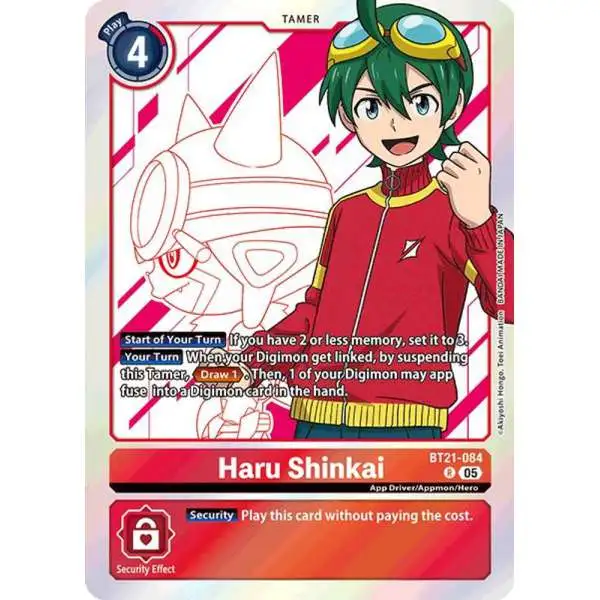 Digimon Trading Card Game World Convergence Rare Haru Shinkai BT21-084