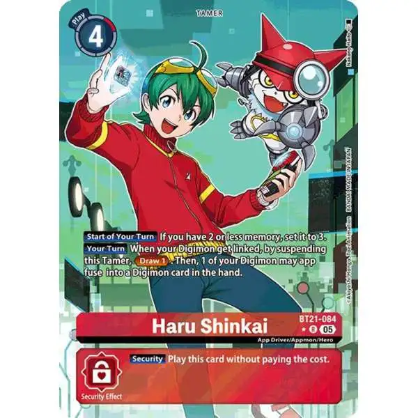 Digimon Trading Card Game World Convergence Rare Haru Shinkai BT21-084 [Alternate Art]