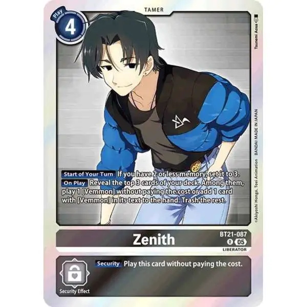 Digimon Trading Card Game World Convergence Rare Zenith BT21-087