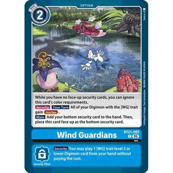 Digimon Trading Card Game World Convergence Common Wind Guardians BT21-095