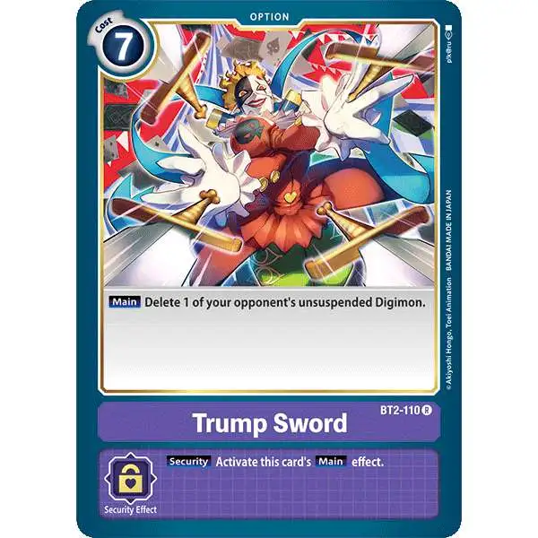 Digimon Trading Card Game Release Special Booster Rare Trump Sword BT2-110