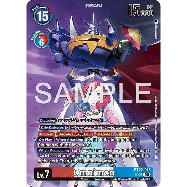 Digimon Trading Card Game Cyber Eden Super Rare Omnimon BT22-015 [Alternate Art]