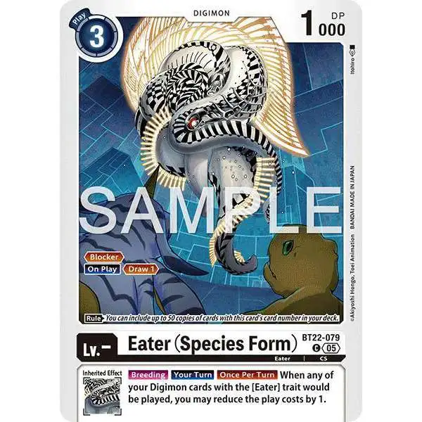 Digimon Trading Card Game Cyber Eden Common Eater BT22-079 [Species Form]