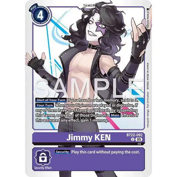 Digimon Trading Card Game Cyber Eden Single Card Uncommon Jimmy