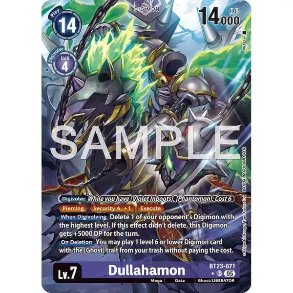 Digimon Trading Card Game Hackers' Slumber Super Rare Dullahamon BT23-071 [Alternate Art]