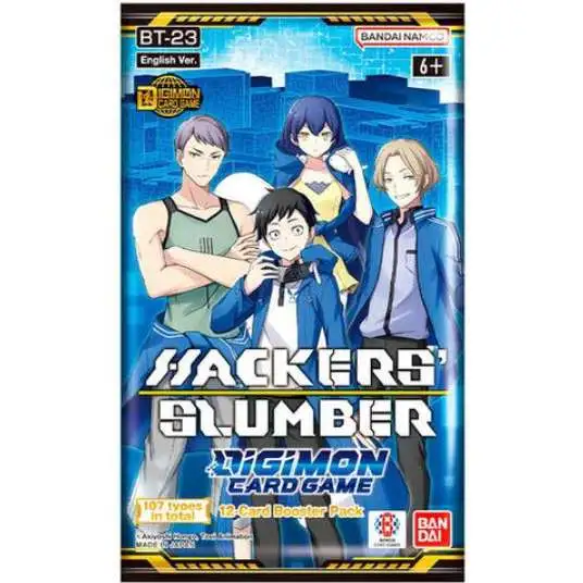 Digimon Card Game Hackers' Slumber Booster Pack BT23 [12 Cards]