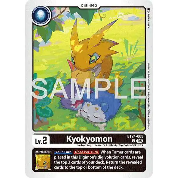 Digimon Trading Card Game Time Stranger Common Kyokyomon BT24-005