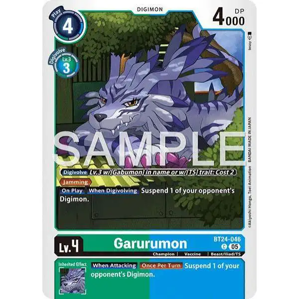 digimon garurumon card Card:Garurumon | DigimonWiki Authentic Digimon TCG single card Digimon Card Game/BT-17Secret Crisis]Ancient Garurumon