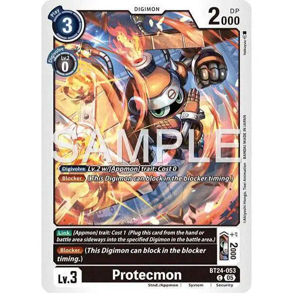 Digimon Trading Card Game Time Stranger Common Protecmon BT24-053