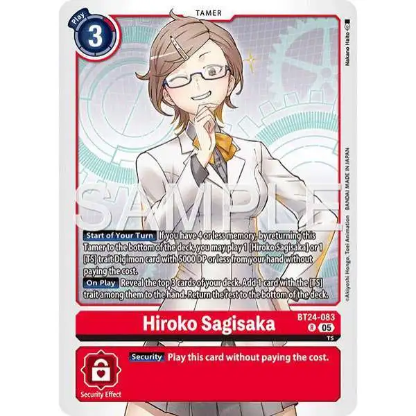 Digimon Trading Card Game Time Stranger Rare Hiroko Sagisaka BT24-083