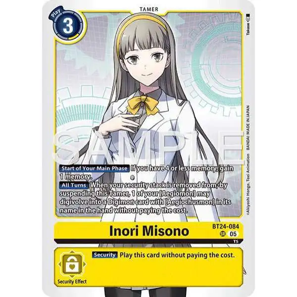 Digimon Trading Card Game Time Stranger Super Rare Inori Misono BT24-084