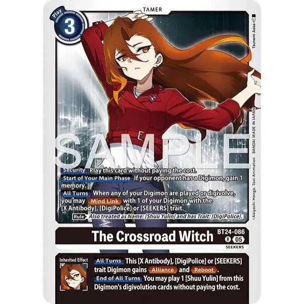 Digimon Trading Card Game Time Stranger Rare The Crossroad Witch BT24-086