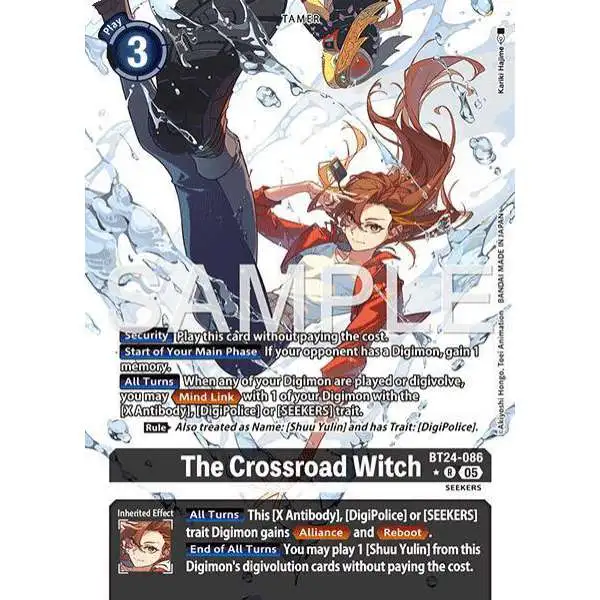 Digimon Trading Card Game Time Stranger Rare The Crossroad Witch BT24-086 [Alternate Art]