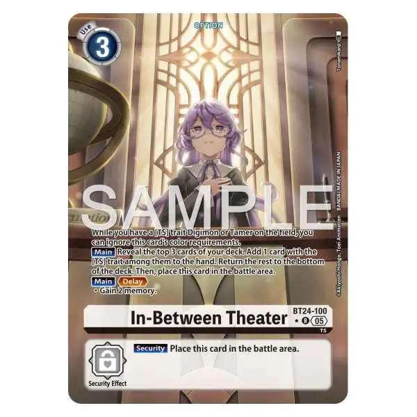 Digimon Trading Card Game Time Stranger Rare In-Between Theater BT24-100 [Alternate Art]