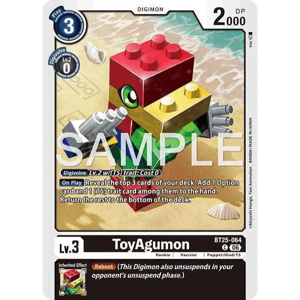 Digimon Trading Card Game Dual Revolution Common ToyAgumon BT25-064