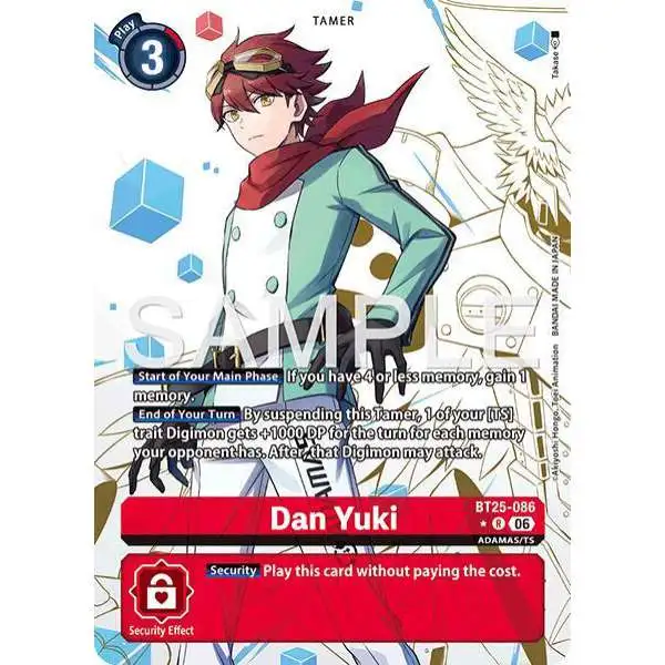 Digimon Trading Card Game Dual Revolution Rare Dan Yuki BT25-086 [Alternate Art]