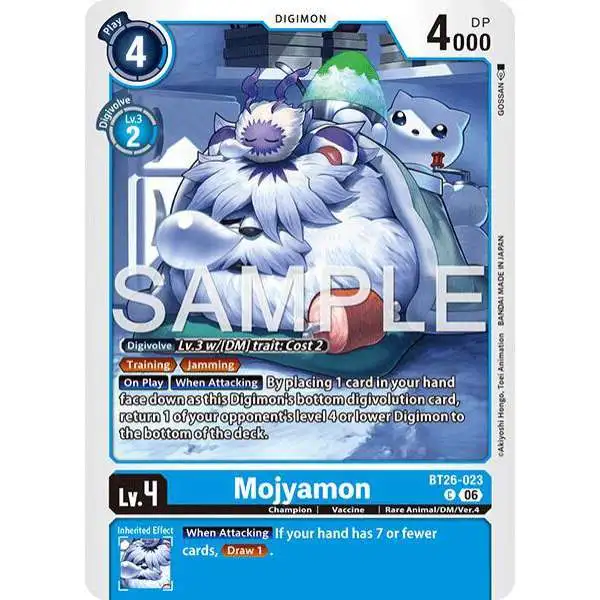 Digimon Trading Card Game Timeless Bonds Common Mojyamon BT26-023