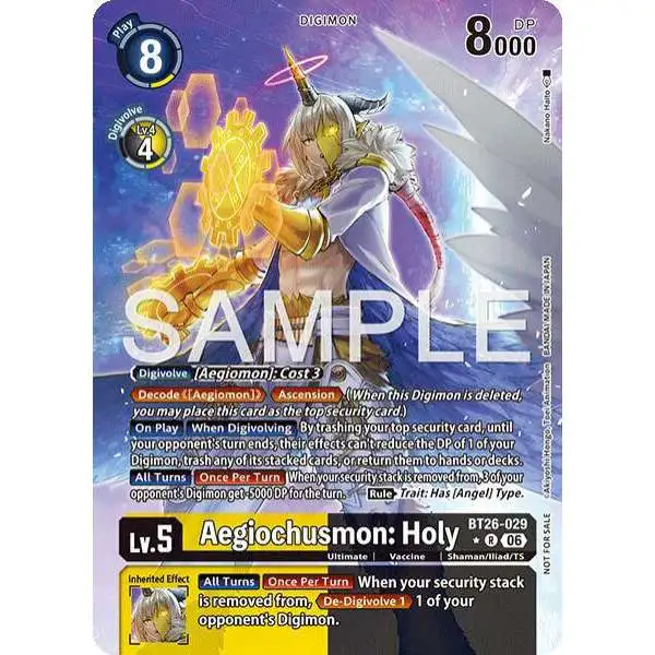 Digimon Trading Card Game Timeless Bonds Rare Aegiochusmon: Holy BT26-029 [Alternate Art]