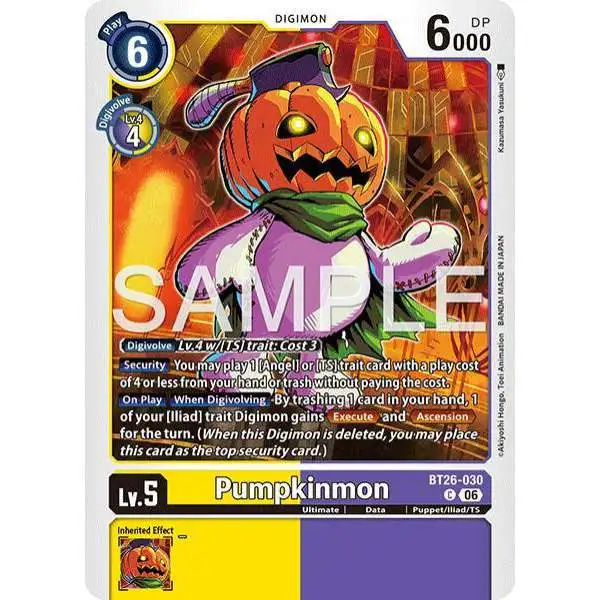 Digimon Trading Card Game Timeless Bonds Common Pumpkinmon BT26-030