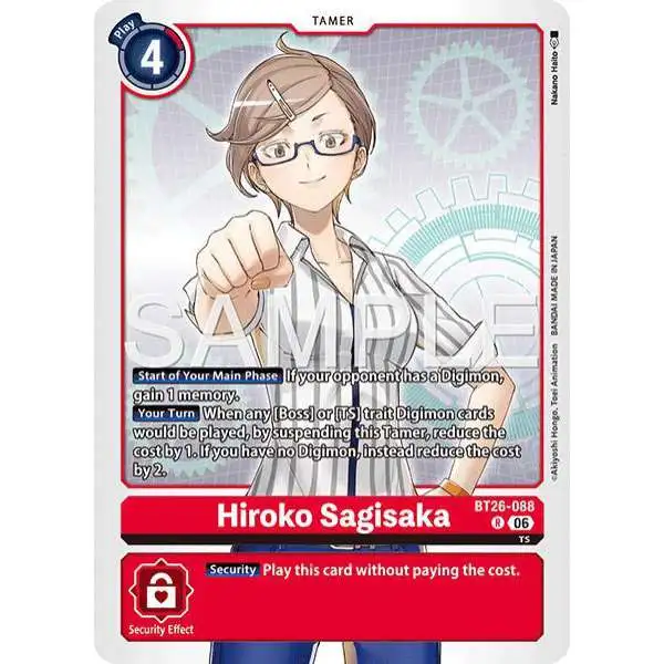 Digimon Trading Card Game Timeless Bonds Rare Hiroko Sagisaka BT26-088 (Pre-Order)