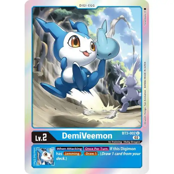 Digimon Trading Card Game Resurgence Booster Uncommon DemiVeemon BT3-002 [Reprint]